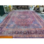 ANTIQUE PERSIAN CARPET OF CLASSICAL DESIGN. 507 x 384cms.