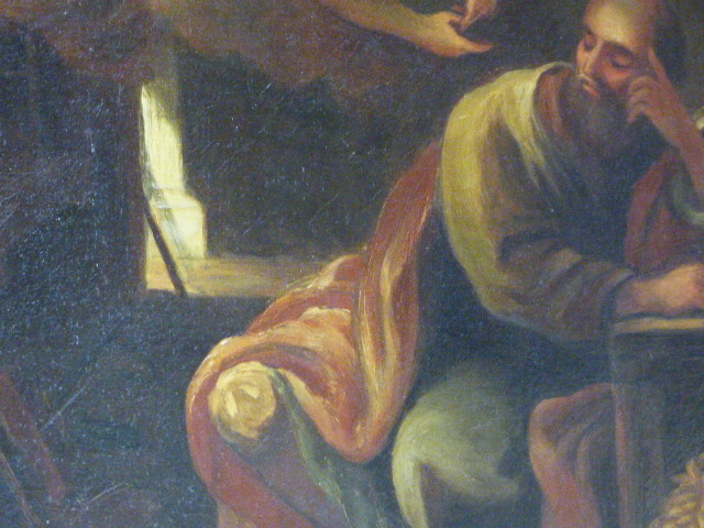 ITALIAN SCHOOL AFTER THE OLD MASTERS A RELIGIOUS SCENE OF MARY AND OTHER FIGURES OIL ON CANVAS, - Image 7 of 15