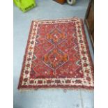 PERSIAN SHIRAZ RUG. 150 x 120cms.