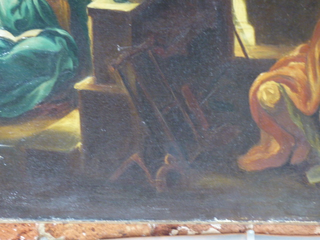 ITALIAN SCHOOL AFTER THE OLD MASTERS A RELIGIOUS SCENE OF MARY AND OTHER FIGURES OIL ON CANVAS, - Image 10 of 15