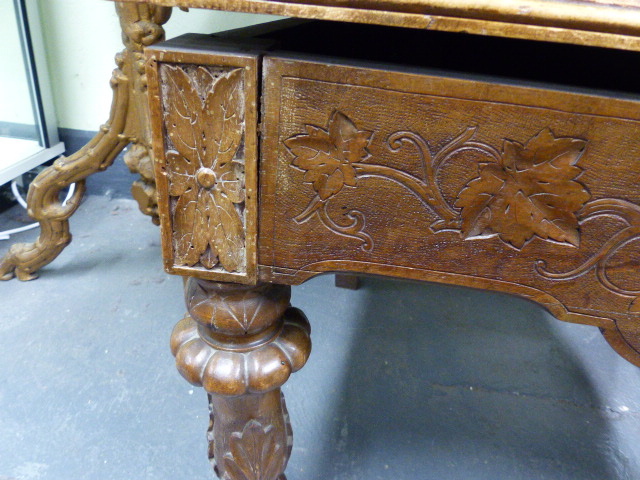 A 19th.C.SWISS BLACK FOREST CARVED AND INLAID ARMCHAIR WITH UNUSUAL SPRUNG SEAT AND INTEGRAL - Image 28 of 48