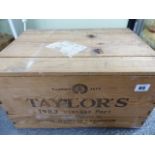 PORT, 1983 TAYLORS VINTAGE PORT, CASED.