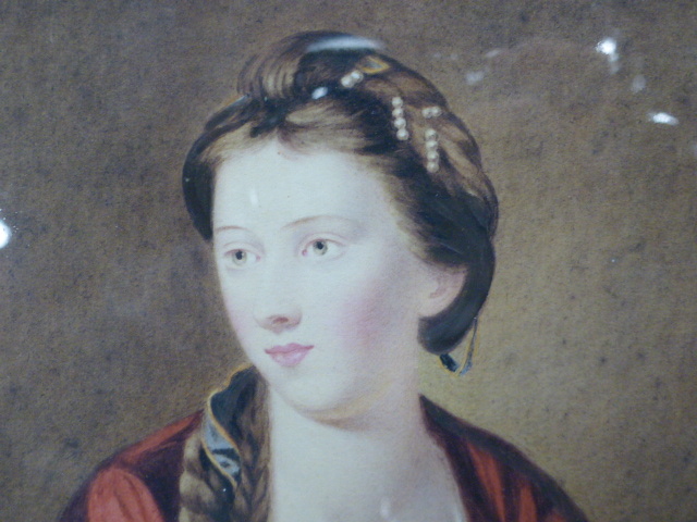 18th/19th.C. ENGLISH SCHOOL. PORTRAIT OF A LADY, WATERCOLOUR. 24 x 18cms. - Image 18 of 21