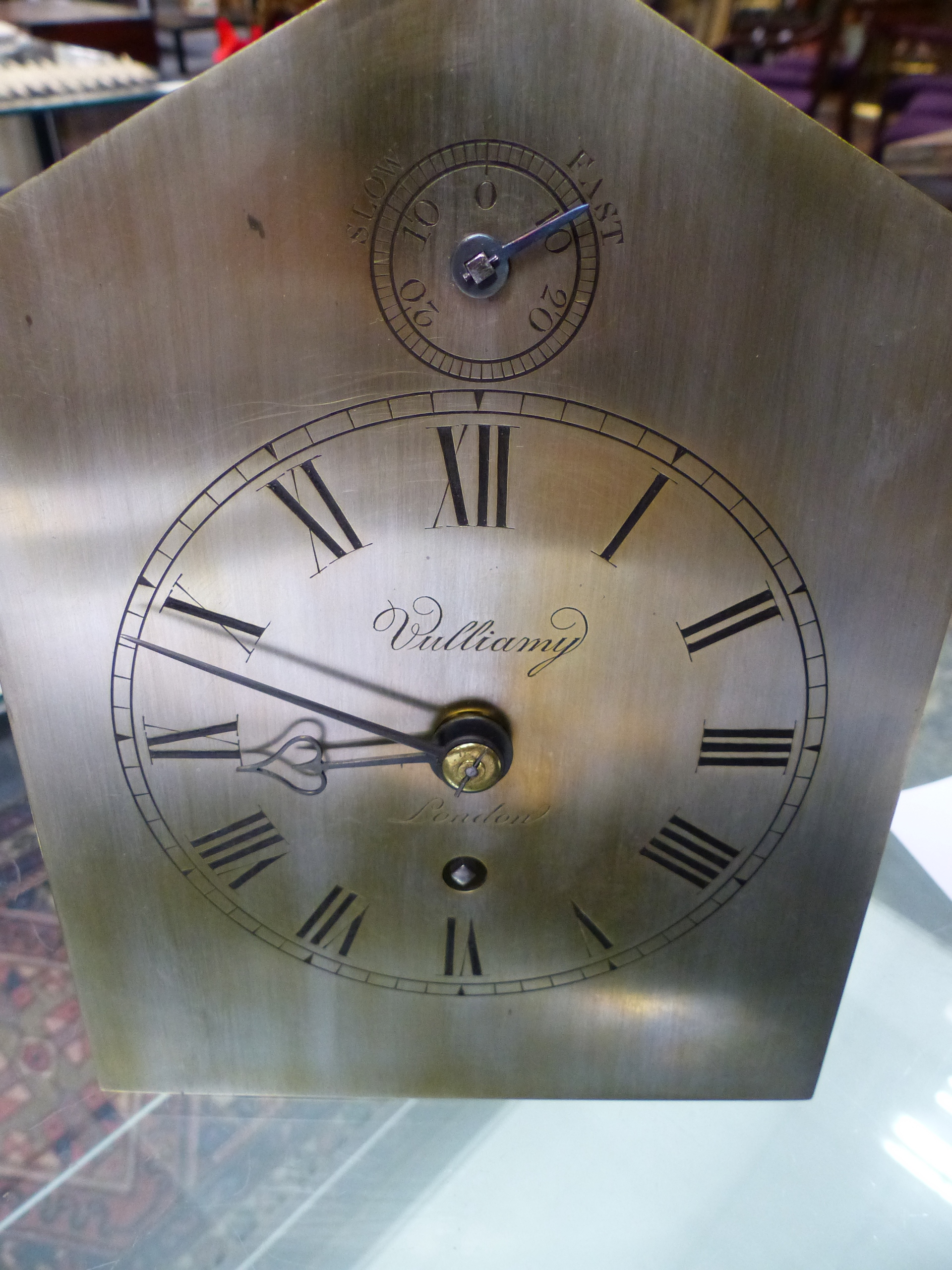 VULLIAMY,LONDON . A LATE GEORGIAN MAHOGANY AND EBONY INLAID BRACKET CLOCK. PLAIN SILVERED DIAL - Image 26 of 39