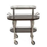 ROSEWOOD THREE TIER BAR CART