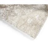 WHITE ON WHITE SHAG AREA RUG