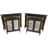 PAIR OF MODERN CHINOISERIE CABINETS