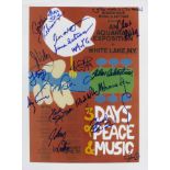 WOODSTOCK ARTISTS SIGNED POSTER