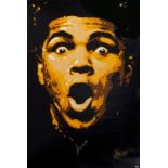 MUHAMMAD ALI SIGNED GICLÉE CANVAS IMAGE