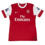 CESC FÀBREGAS SIGNED 2010 ARSENAL FC MATCH WORN JERSEY