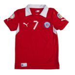 ALEXIS SÁNCHEZ CHILE NATIONAL TEAM 2014 WORLD CUP QUALIFIERS MATCH WORN JERSEY