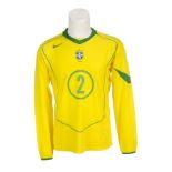 CAFU 2004 BRAZIL MATCH WORN JERSEY