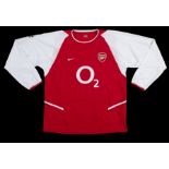 DENNIS BERGKAMP 2003 ARSENAL FC MATCH WORN JERSEY