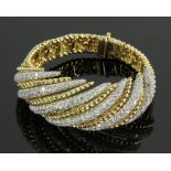 18K Yellow Gold and Diamond Bracelet