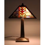 Arts & Crafts Style Leaded Lamp