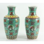 Pr. Chinese Famille Verte Vases