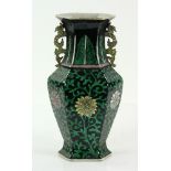 19th C. Chinese Famille Verte Vase