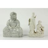 Chinese Marble and Blanc de Chine Buddhas