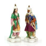 Pr. 19th C. Paris Porcelain Ottoman Figures