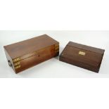 19th C. Lap Desk and Writing Box