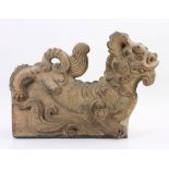 Chinese Stone Foo Dog Roof Tile