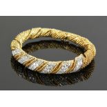 18K Yellow Gold and Diamond Bracelet