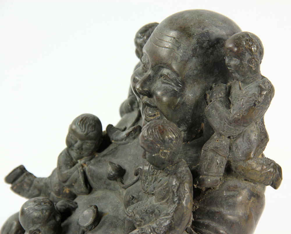 19th C. Chinese Bronze Buddha - Image 7 of 7