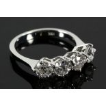 18K White Gold and Diamond Ring