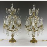 Pr. Girandole Bronze Lamps