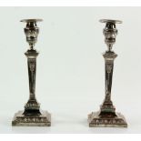 Early Sheffield Plated Classical Candlesticks