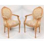 Pair of Louis XVI Style Armchairs