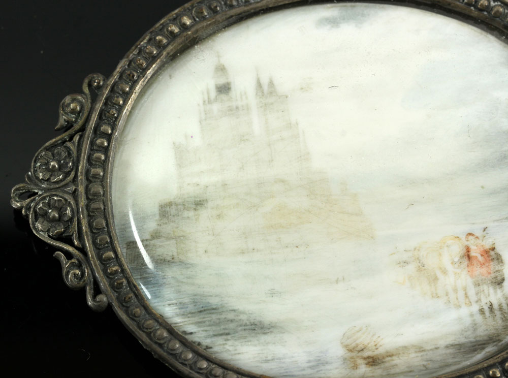 Turner, Mont Saint-Michel, Miniature on Ivory - Image 4 of 10