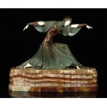 Attr. D. H. Chiparus, Art Deco Woman, Bronze