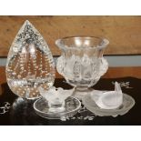 Four Pieces of Lalique Glass