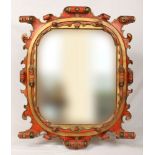 Venetian Carved Wood Mirror