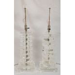 Pair of Lucite Lamps