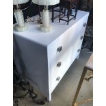 Mid-Century Modern Three-Drawer Steel Chest