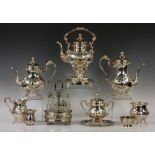 Silver-Plated Tea and Condiment Set