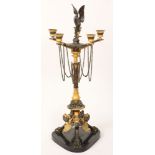 19th C. French Dore Bronze Candelabra