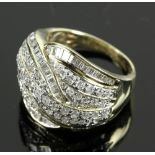 14K Yellow Gold and Diamond Ring