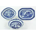 Three 19th C. Chinese Canton Porcelain Items