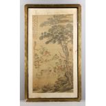 Antique Asian Painting on Silk