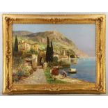 Arnegger, Italian Coastal Scene, Oil