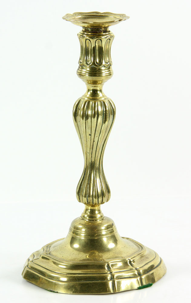 Louis XV Brass Candlesticks - Image 2 of 8