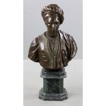 After Cordier, French Orientalist Bust, Bronze