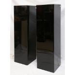 Pair of Electrified Black Pedestals