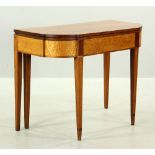 19th C. New England Birdseye Maple Card Table