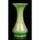19th C. English Vaseline Glass Vase