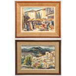 Gilboa, Two Israeli Scenes, Oil on Canvas