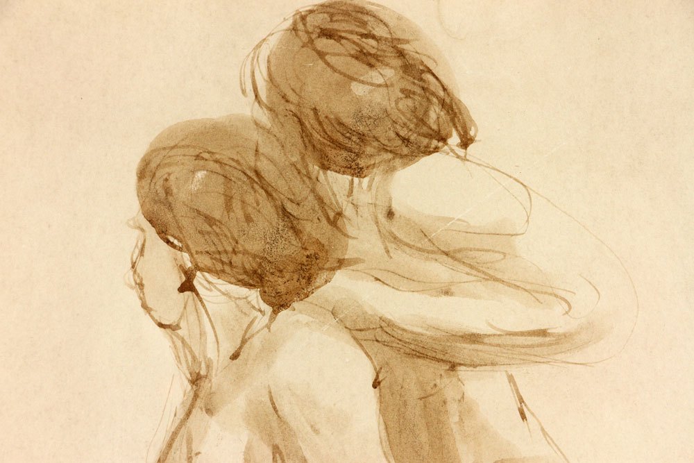 Rodin, "Nude Studies," Watercolor - Bild 9 aus 9